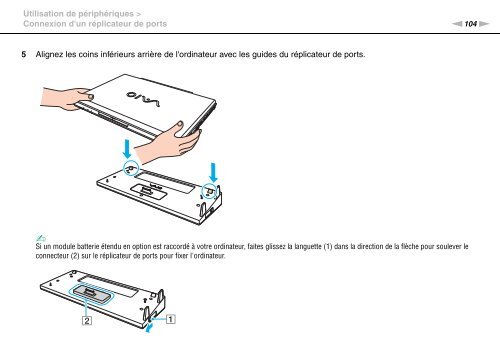 Sony VPCSB1C5E - VPCSB1C5E Mode d'emploi Fran&ccedil;ais