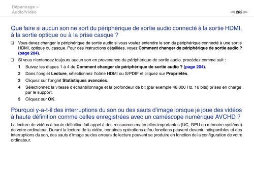 Sony VPCSB1C5E - VPCSB1C5E Mode d'emploi Fran&ccedil;ais