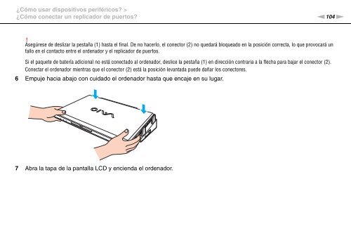 Sony VPCSB1C5E - VPCSB1C5E Mode d'emploi Espagnol