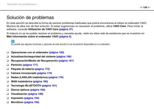 Sony VPCSB1C5E - VPCSB1C5E Mode d'emploi Espagnol