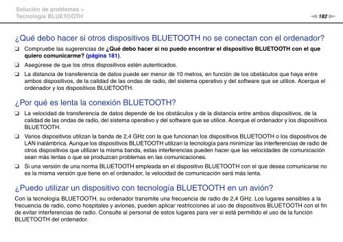 Sony VPCSB1C5E - VPCSB1C5E Mode d'emploi Espagnol