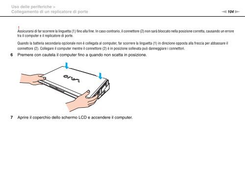 Sony VPCSB1C5E - VPCSB1C5E Mode d'emploi Italien