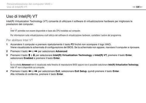 Sony VPCSB1C5E - VPCSB1C5E Mode d'emploi Italien