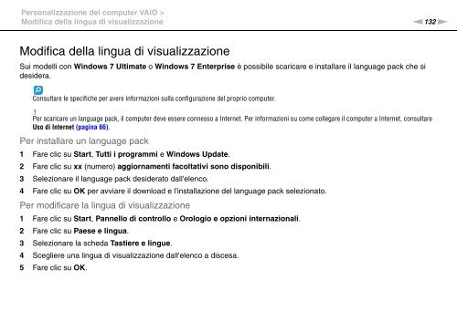 Sony VPCSB1C5E - VPCSB1C5E Mode d'emploi Italien