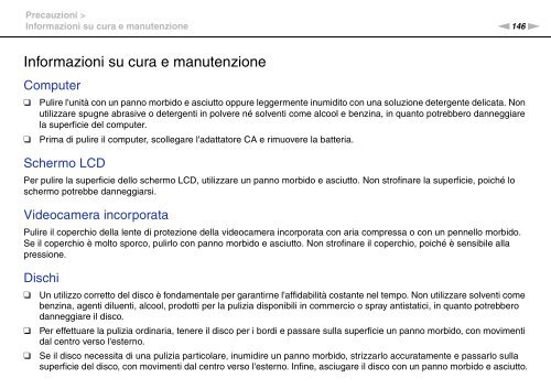 Sony VPCSB1C5E - VPCSB1C5E Mode d'emploi Italien