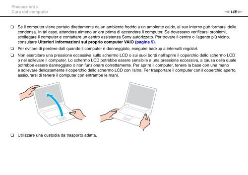 Sony VPCSB1C5E - VPCSB1C5E Mode d'emploi Italien