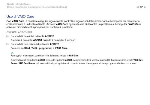 Sony VPCSB1C5E - VPCSB1C5E Mode d'emploi Italien