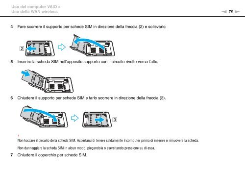 Sony VPCSB1C5E - VPCSB1C5E Mode d'emploi Italien