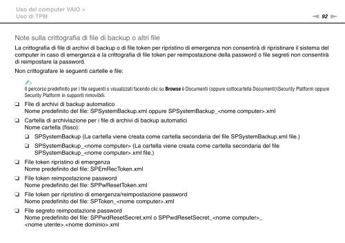 Sony VPCSB1C5E - VPCSB1C5E Mode d'emploi Italien