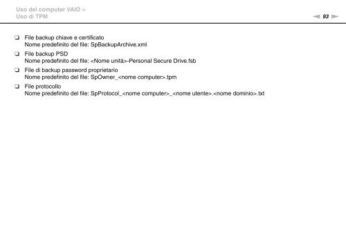 Sony VPCSB1C5E - VPCSB1C5E Mode d'emploi Italien