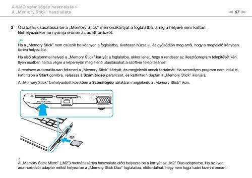 Sony VPCSB1C5E - VPCSB1C5E Mode d'emploi Hongrois