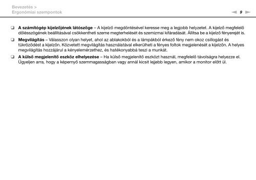 Sony VPCSB1C5E - VPCSB1C5E Mode d'emploi Hongrois