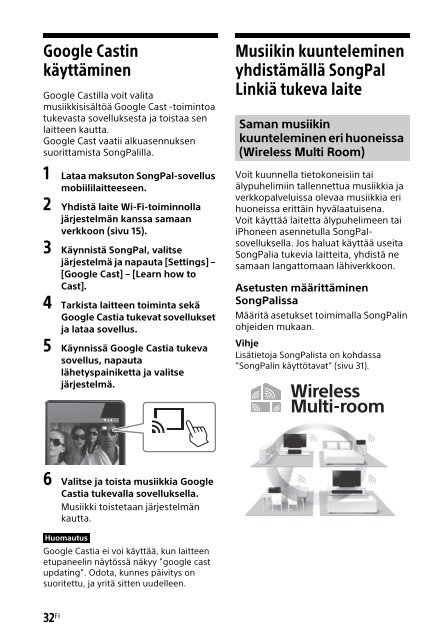 Sony HT-XT2 - HT-XT2 Consignes d&rsquo;utilisation Finlandais