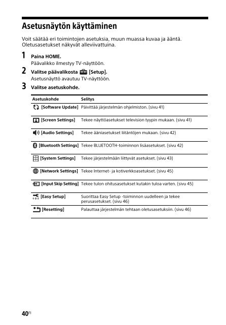 Sony HT-XT2 - HT-XT2 Consignes d&rsquo;utilisation Finlandais