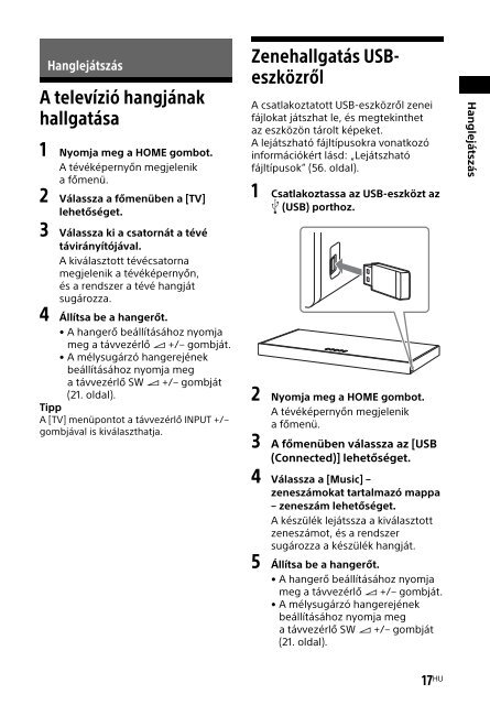 Sony HT-XT2 - HT-XT2 Consignes d&rsquo;utilisation Hongrois