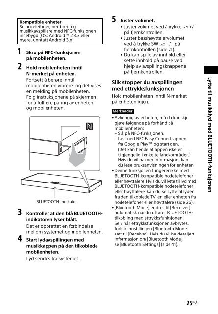 Sony HT-XT2 - HT-XT2 Consignes d&rsquo;utilisation Norv&eacute;gien