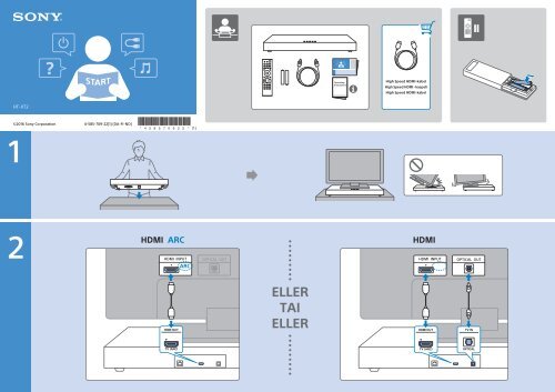 Sony HT-XT2 - HT-XT2 Guide de mise en route Norv&eacute;gien