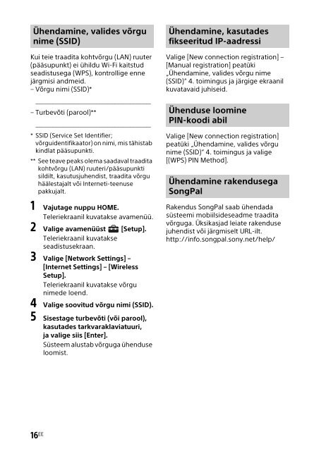 Sony HT-XT2 - HT-XT2 Consignes d&rsquo;utilisation Estonien