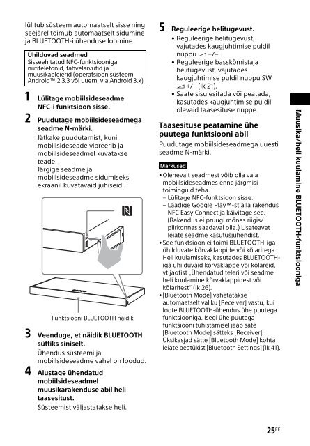 Sony HT-XT2 - HT-XT2 Consignes d&rsquo;utilisation Estonien