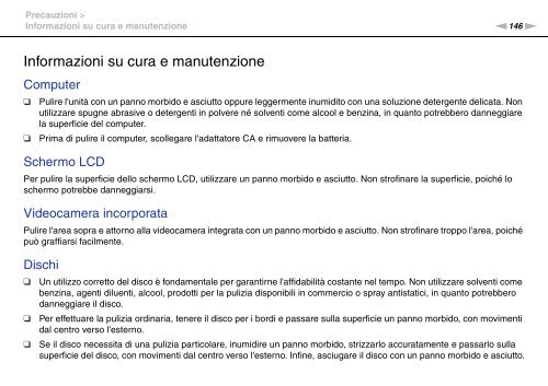 Sony VPCSE2E1E - VPCSE2E1E Istruzioni per l'uso