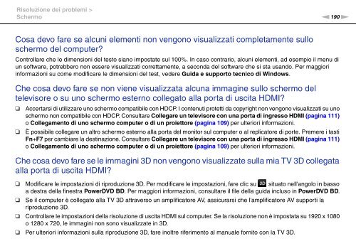 Sony VPCSE2E1E - VPCSE2E1E Istruzioni per l'uso