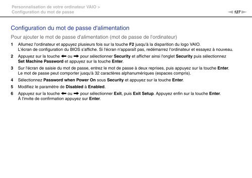 Sony VPCSE2E1E - VPCSE2E1E Istruzioni per l'uso Francese