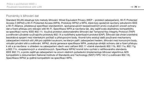 Sony VPCSE2E1E - VPCSE2E1E Istruzioni per l'uso Ceco