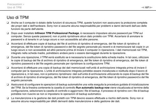 Sony VPCSE2E1E - VPCSE2E1E Istruzioni per l'uso Italiano