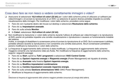 Sony VPCSE2E1E - VPCSE2E1E Istruzioni per l'uso Italiano