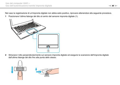 Sony VPCSE2E1E - VPCSE2E1E Istruzioni per l'uso Italiano