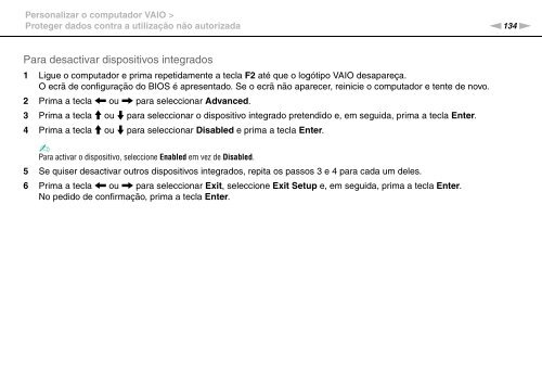 Sony VPCSE2E1E - VPCSE2E1E Istruzioni per l'uso Portoghese