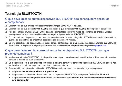 Sony VPCSE2E1E - VPCSE2E1E Istruzioni per l'uso Portoghese