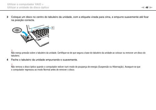 Sony VPCSE2E1E - VPCSE2E1E Istruzioni per l'uso Portoghese