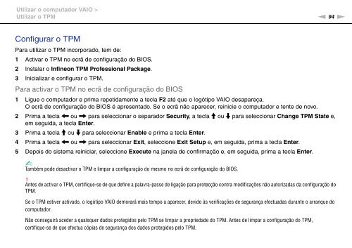 Sony VPCSE2E1E - VPCSE2E1E Istruzioni per l'uso Portoghese