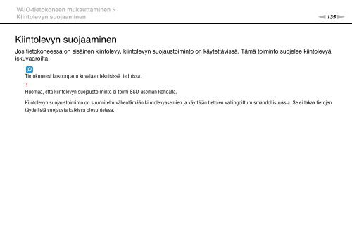 Sony VPCSE2E1E - VPCSE2E1E Istruzioni per l'uso Finlandese