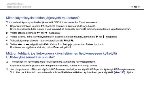 Sony VPCSE2E1E - VPCSE2E1E Istruzioni per l'uso Finlandese