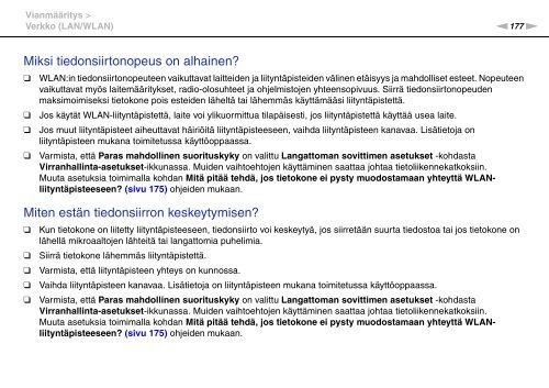 Sony VPCSE2E1E - VPCSE2E1E Istruzioni per l'uso Finlandese