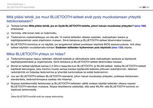 Sony VPCSE2E1E - VPCSE2E1E Istruzioni per l'uso Finlandese