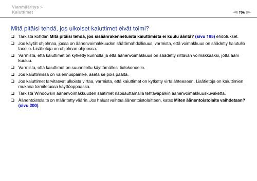 Sony VPCSE2E1E - VPCSE2E1E Istruzioni per l'uso Finlandese