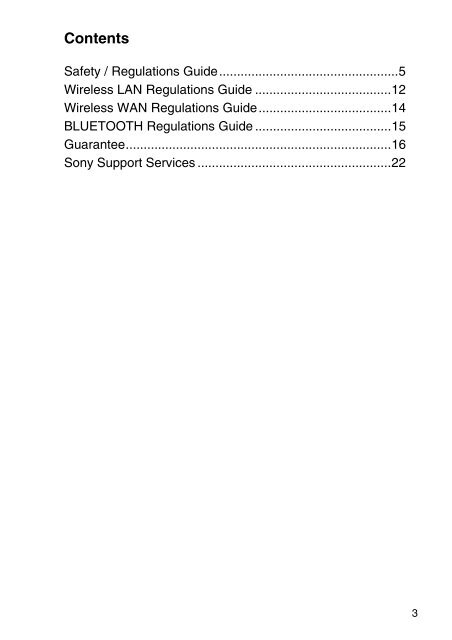 Sony VPCSE2E1E - VPCSE2E1E Documenti garanzia Inglese