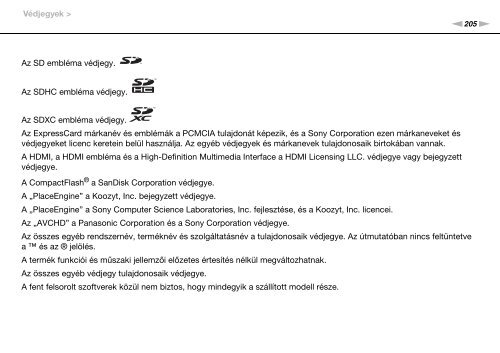 Sony VPCSE2E1E - VPCSE2E1E Istruzioni per l'uso Ungherese