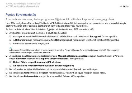 Sony VPCSE2E1E - VPCSE2E1E Istruzioni per l'uso Ungherese