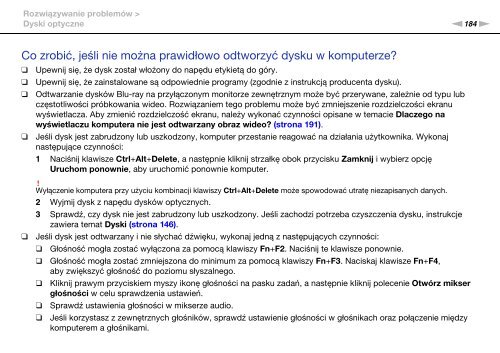 Sony VPCSE2E1E - VPCSE2E1E Istruzioni per l'uso Polacco