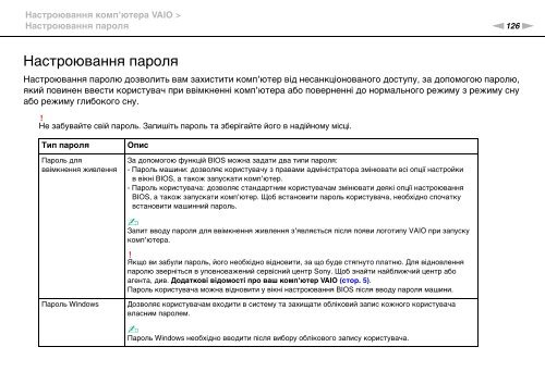 Sony VPCSE2E1E - VPCSE2E1E Istruzioni per l'uso Ucraino