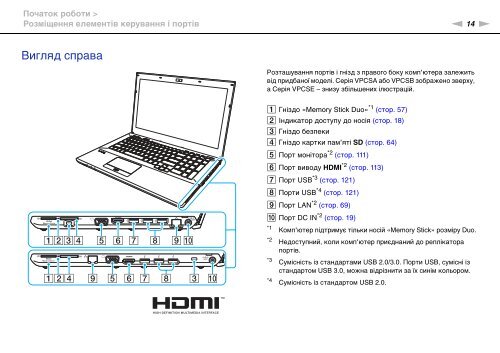 Sony VPCSE2E1E - VPCSE2E1E Istruzioni per l'uso Ucraino