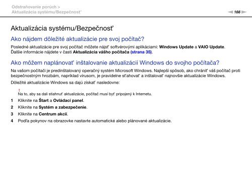 Sony VPCSE2E1E - VPCSE2E1E Istruzioni per l'uso Slovacco