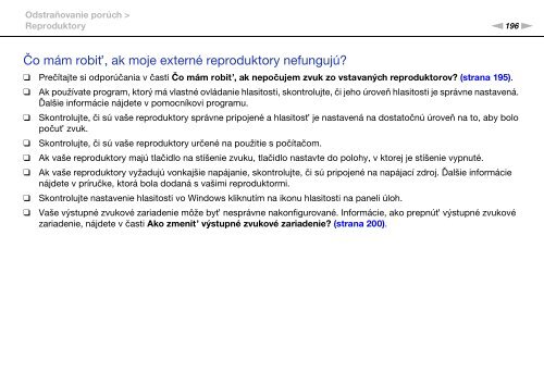 Sony VPCSE2E1E - VPCSE2E1E Istruzioni per l'uso Slovacco