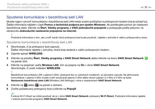 Sony VPCSE2E1E - VPCSE2E1E Istruzioni per l'uso Slovacco