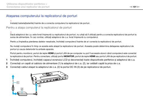 Sony VPCSE2E1E - VPCSE2E1E Istruzioni per l'uso Rumeno