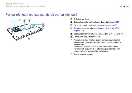 Sony VPCSE2E1E - VPCSE2E1E Istruzioni per l'uso Rumeno